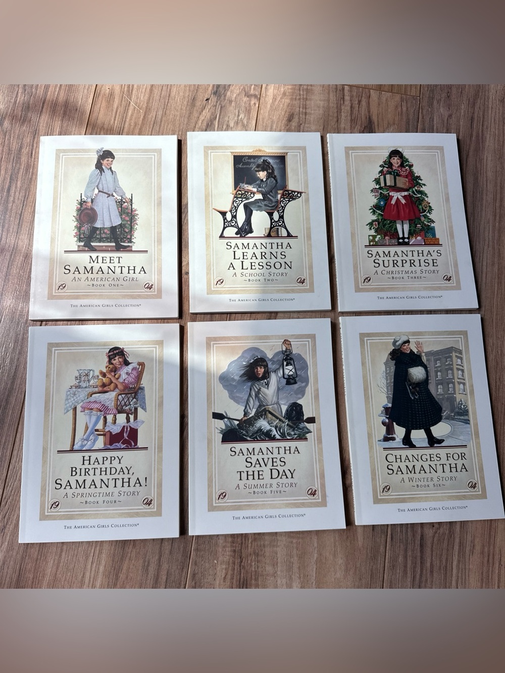 American Girl Samantha Complete Book Set Series 1-6 Pleasant Co MINT 1st Edition